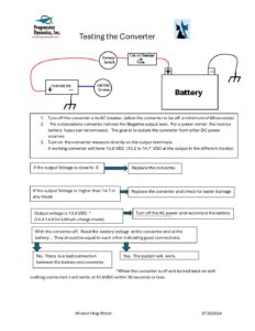 Testing the Converter - Progressive Dynamics